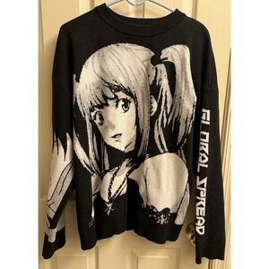 MadeExtreme Death Note Sweater Mis Misa‎ Anime Japan XL Black